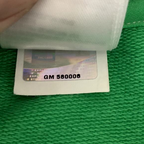 North Face Green Hoodie Pullover Sweatshirt Shawl Neck M Medium Kangaroo Pocket - Picture 10 of 10